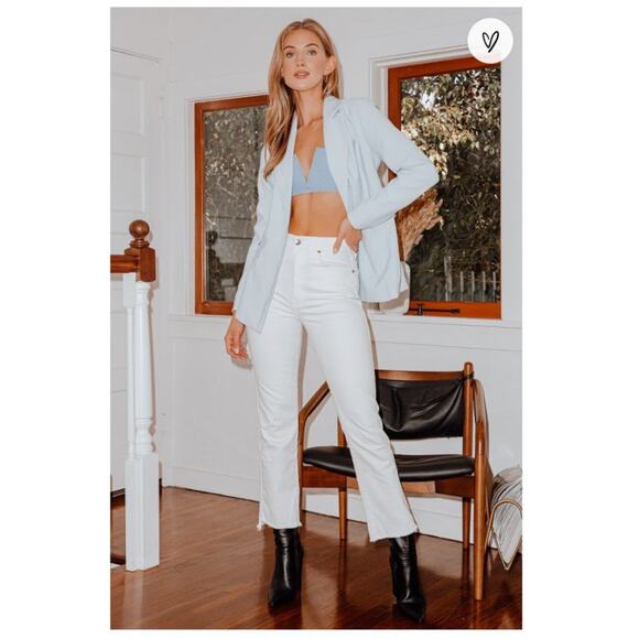 Light Blue Rain Free People Mesh Polka Dot Sierra Bandeau Bralette XS - Picture 3 of 10